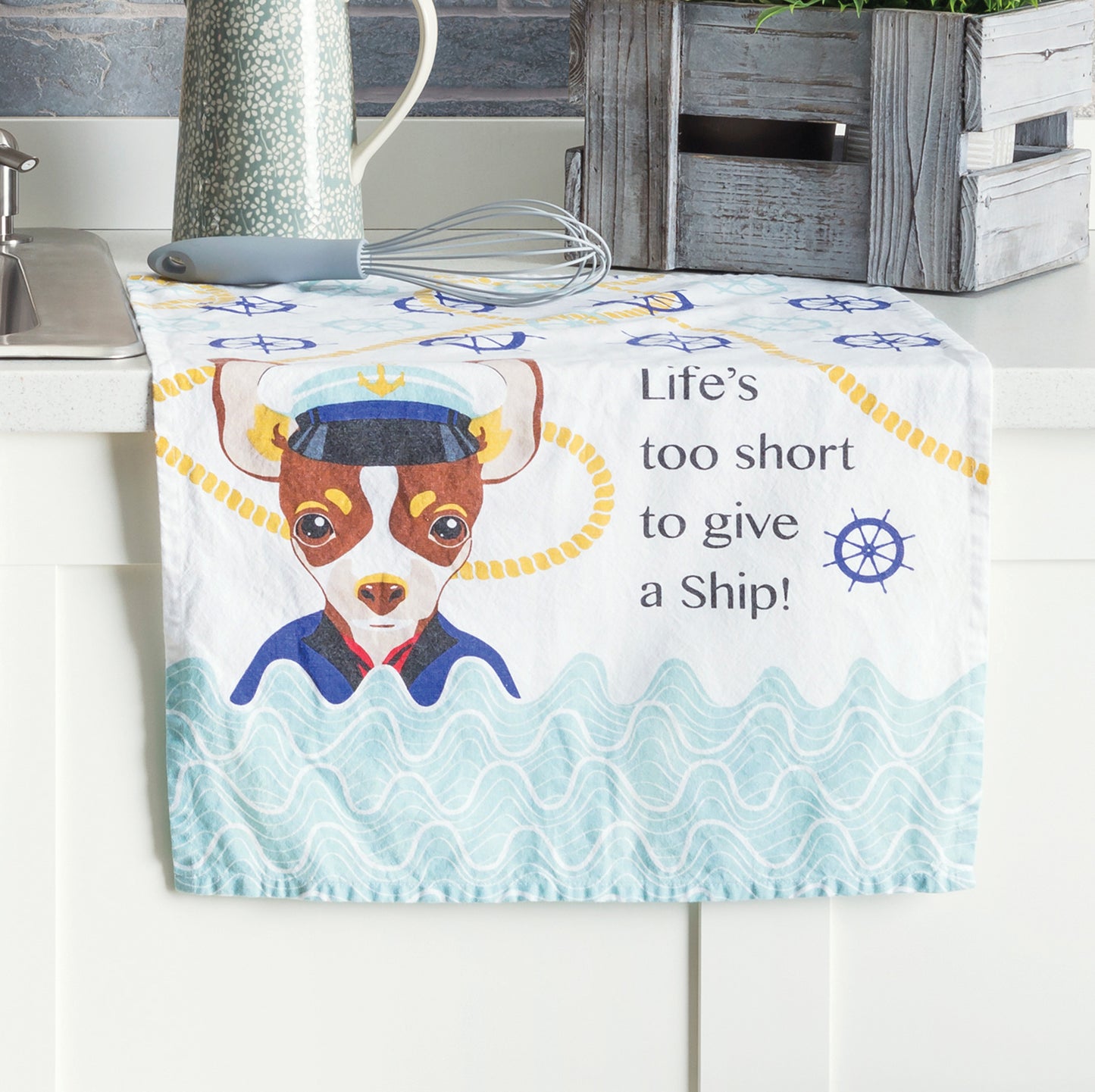 CHIHUAHUA CAPTAIN TEA TOWEL