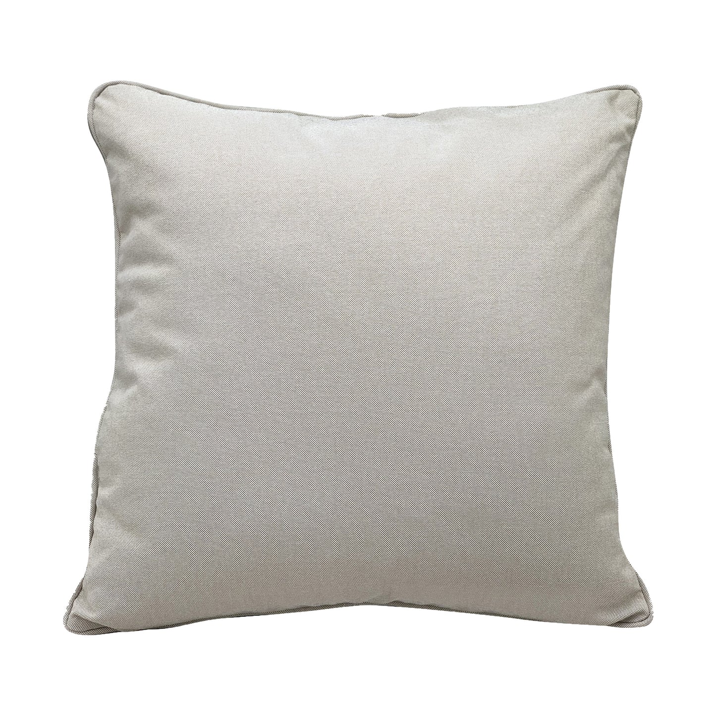 Solid gray; back side of the Hummingbird and Hibiscus pillow.