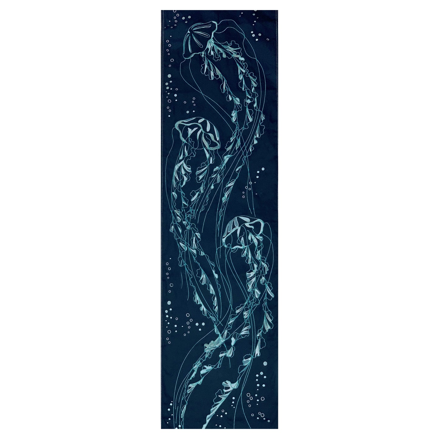 AQUATIC BLOOM JELLY FISH DUAL TABLE RUNNER & WALL TAPESTRY