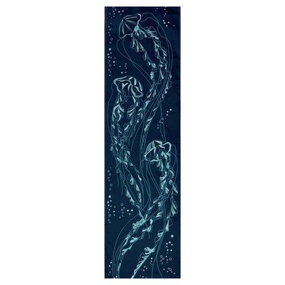 AQUATIC BLOOM JELLY FISH DUAL TABLE RUNNER & WALL TAPESTRY