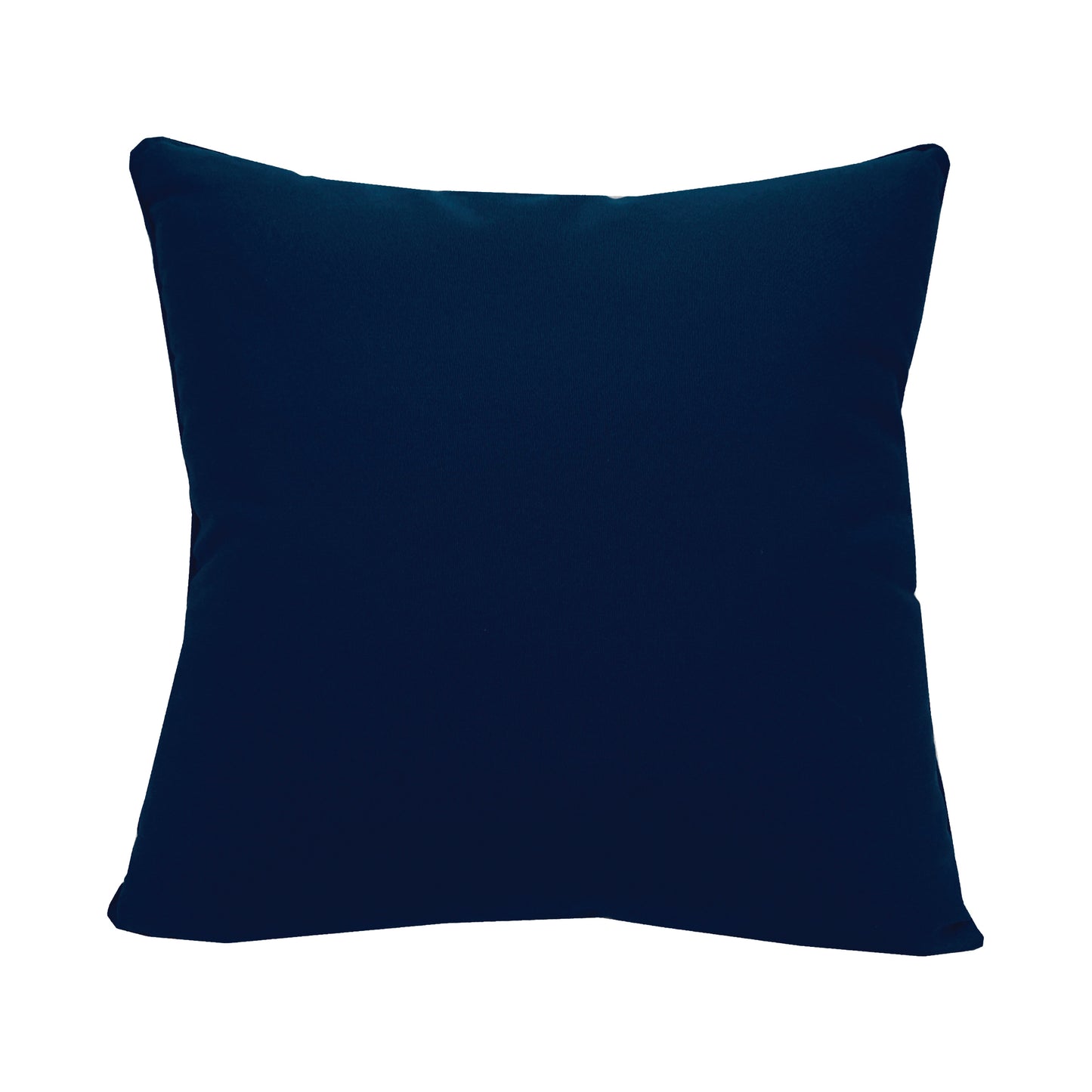 Yellow Stripe Blue Anchor Pillow Solid Back