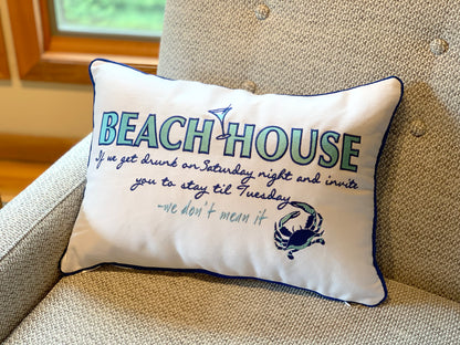 BEACH HOUSE INSPIRATION LUMBAR PILLOW