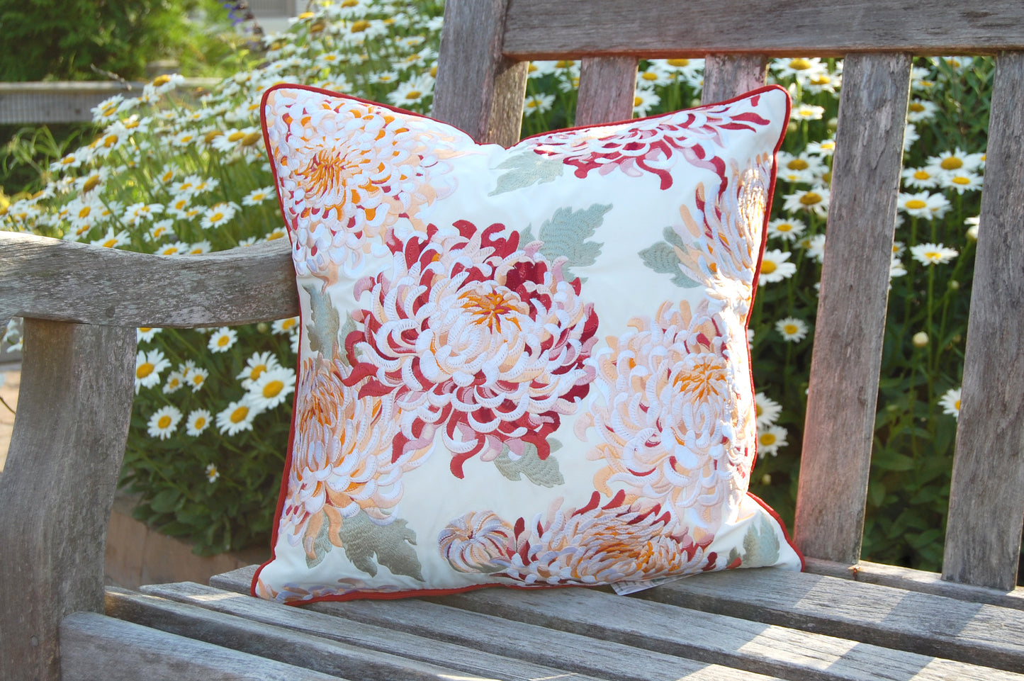 CHRYSANTHEMUM INDOOR OUTDOOR PILLOW