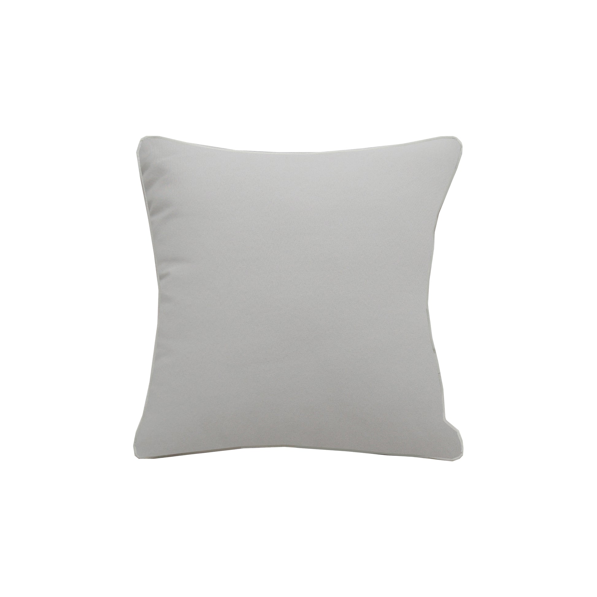 Solid grey fabric; back side of the Sandpiper Chillin Left pillow.
